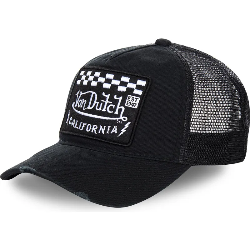 Von Dutch TRUCK02 Trucker Cap Schwarz Caphunters Ch