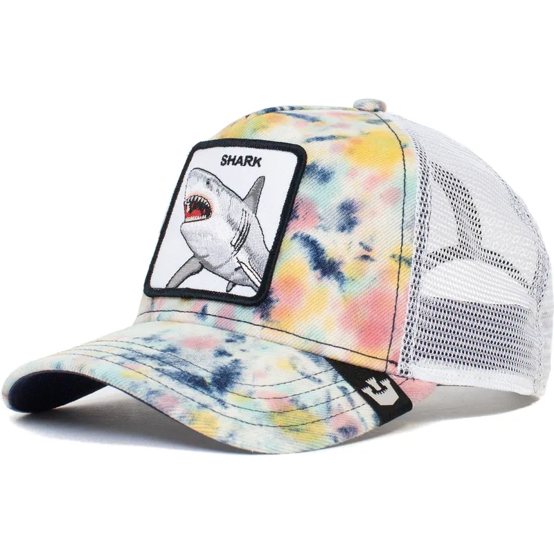 Goorin Bros Shark Tie Dye The Farm White Trucker Hat Caphunters Ch