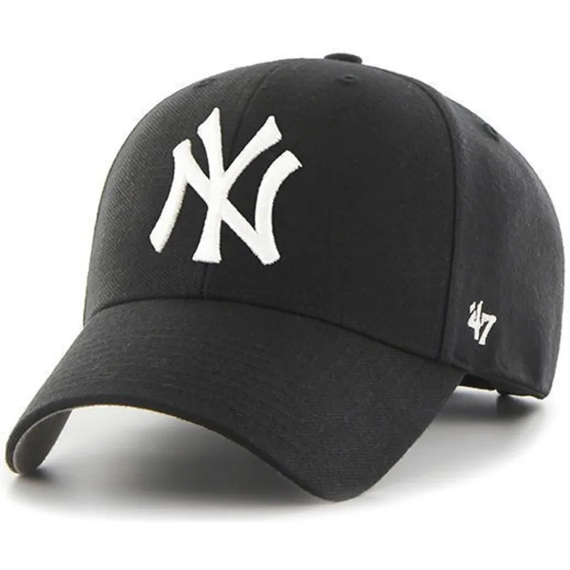 cappelli-curva-nero-cinghia-regolabile-per-bambino-dei-new-york-yankees-mlb-di-47-brand