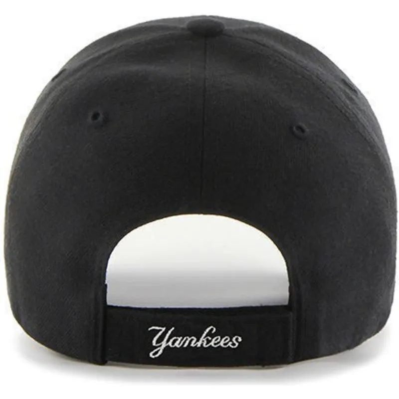 mutzen-gebogen-schwarz-verstellbares-band-fur-kinder-der-new-york-yankees-mlb-von-47-brand
