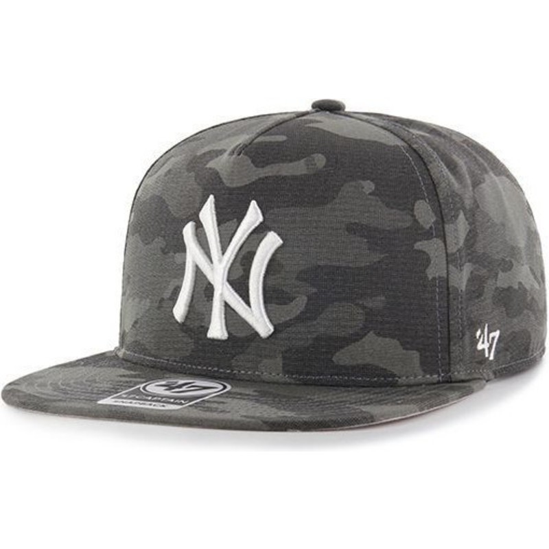 47-brand-flat-brim-new-york-yankees-mlb-captain-dt-snapback-cap-camo-schwarz