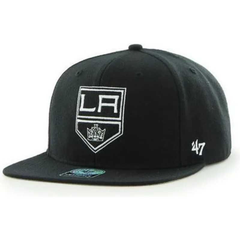 mutzen-flach-schwarz-snapback-der-los-angeles-kings-nhl-von-47-brand
