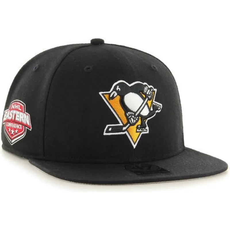 cappelli-piatta-nero-snapback-dei-pittsburgh-penguins-nhl-di-47-brand