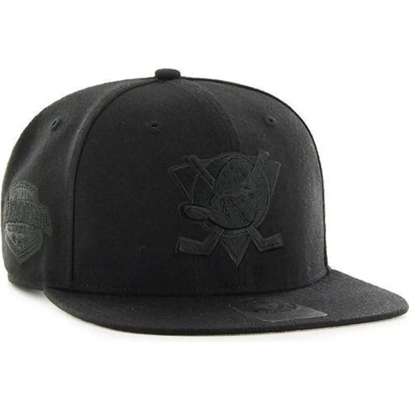 mutzen-flach-schwarz-snapback-der-anaheim-ducks-nhl-von-47-brand