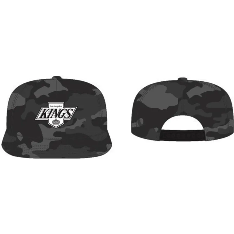 los-angeles-kings-nhl-captain-dt-snapback-cap-in-schwarz-mit-tarnmuster-von-47-brand