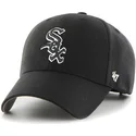 cappellino-nero-con-visiera-curva-snapback-con-logo-bianco-e-nero-dei-chicago-white-sox-mlb-mvp-di-47-brand