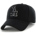 cappellino-nero-snapback-con-visiera-curva-e-logo-bianco-e-nero-dei-los-angeles-dodgers-mlb-mvp-di-47-brand