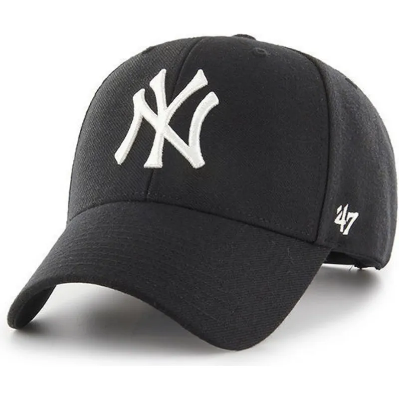 sort-buet-snapback-kasket-fra-new-york-yankees-mlb-mvp-fra-47-brand