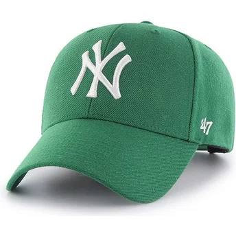 Gorra curva verde snapback de New York Yankees MLB MVP de 47 Brand