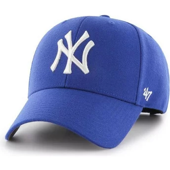 47 Brand Curved Brim New York Yankees MLB MVP Snapback Cap blau 