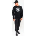 felpa-nera-crew-neck-dei-las-vegas-raiders-nfl-di-new-era