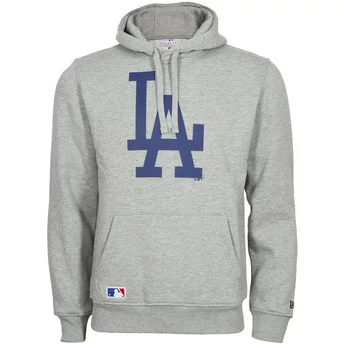 New Era Los Angeles Dodgers MLB Pullover Hoodie Kapuzenpullover Sweatshirt grau