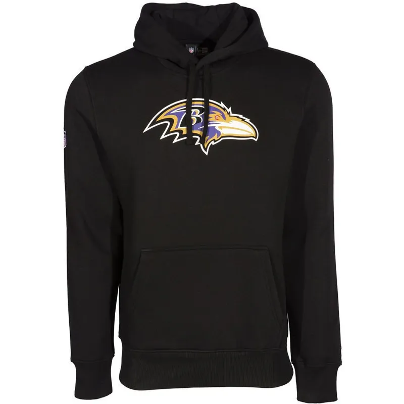 felpe-con-cappuccio-nero-pullover-hoodie-dei-baltimore-ravens-nfl-di-new-era