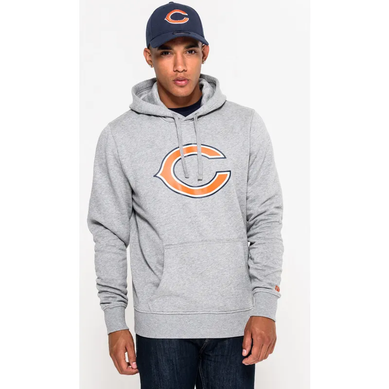 felpe-con-cappuccio-grigio-pullover-hoodie-dei-chicago-bears-nfl-di-new-era