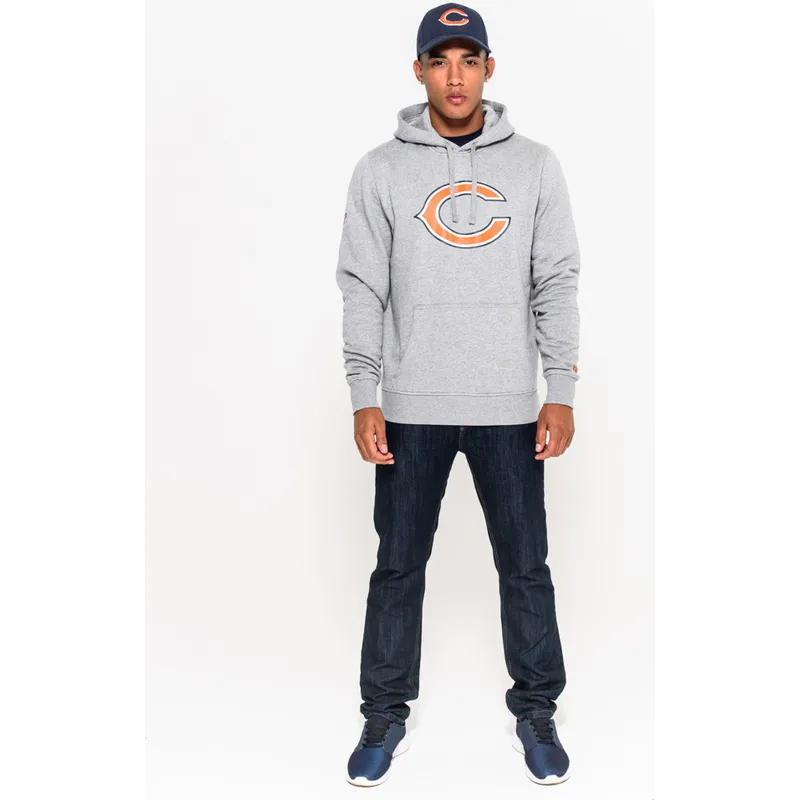 felpe-con-cappuccio-grigio-pullover-hoodie-dei-chicago-bears-nfl-di-new-era