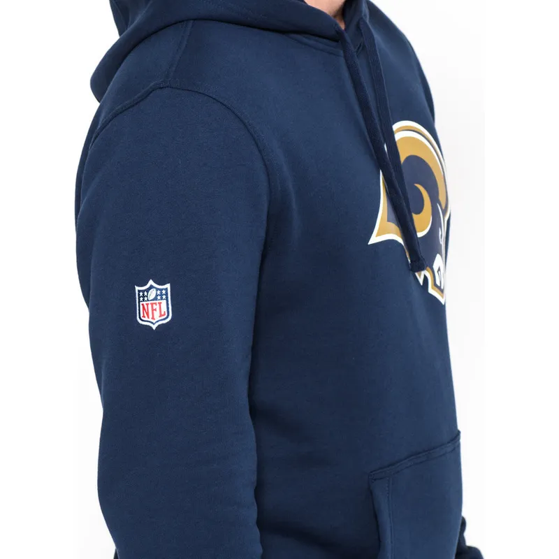 felpe-con-cappuccio-blu-pullover-hoodie-dei-los-angeles-rams-nfl-di-new-era