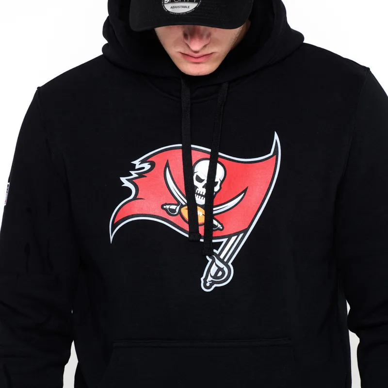 felpe-con-cappuccio-nero-pullover-hoodie-dei-tampa-bay-buccaneers-nfl-di-new-era
