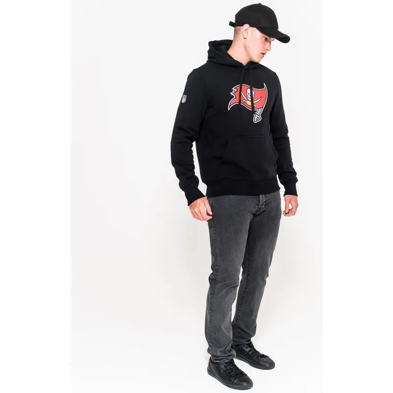 felpe-con-cappuccio-nero-pullover-hoodie-dei-tampa-bay-buccaneers-nfl-di-new-era