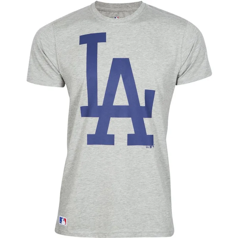 magliette-manica-corta-grigio-de-dei-los-angeles-dodgers-mlb-di-new-era