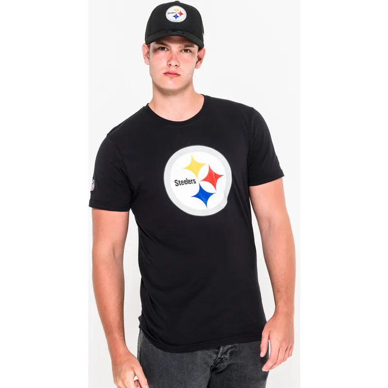 magliette-manica-corta-nero-de-dei-pittsburgh-steelers-nfl-di-new-era