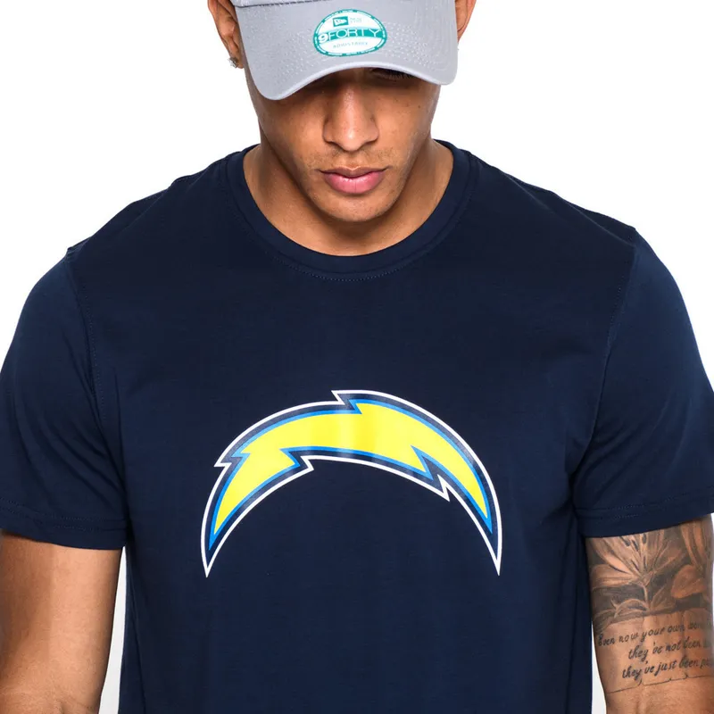magliette-manica-corta-blu-de-dei-los-angeles-chargers-nfl-di-new-era