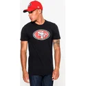 san-francisco-49ers-nfl-kurzarmshirt-in-schwarz-von-new-era