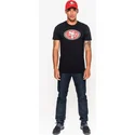san-francisco-49ers-nfl-kurzarmshirt-in-schwarz-von-new-era