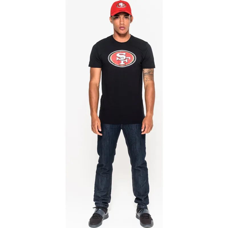 t-shirt-kurzarm-schwarz-de-der-san-francisco-49ers-nfl-von-new-era