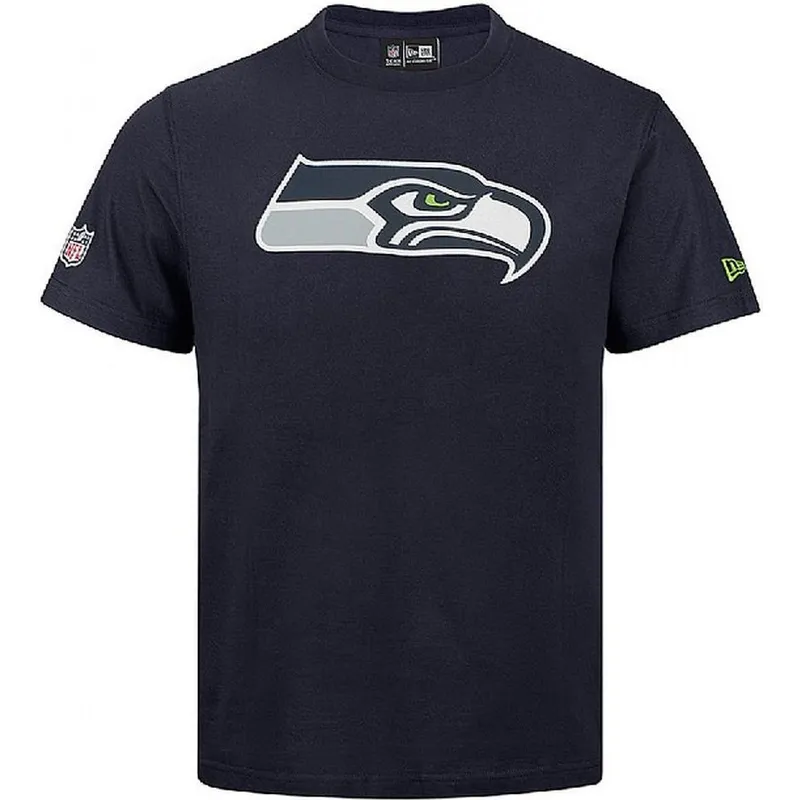 magliette-manica-corta-blu-de-dei-seattle-seahawks-nfl-di-new-era