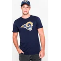 magliette-manica-corta-blu-de-dei-los-angeles-rams-nfl-di-new-era