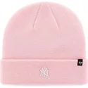 47-brand-new-york-yankees-logo-mlb-centerfield-fold-beanie-mutze-pink