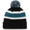berretto-nero-e-blu-con-pompon-san-jose-sharks-nhl-breakaway-di-47-brand