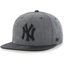 cappellino-snapback-grigio-a-visiera-piatta-new-york-yankees-mlb-giovanni-captain-di-47-brand