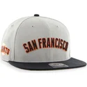 cappello-piatto-grigio-con-lettere-dei-san-francisco-giants-mlb-di-47-brand
