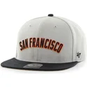 cappello-piatto-grigio-con-lettere-dei-san-francisco-giants-mlb-di-47-brand