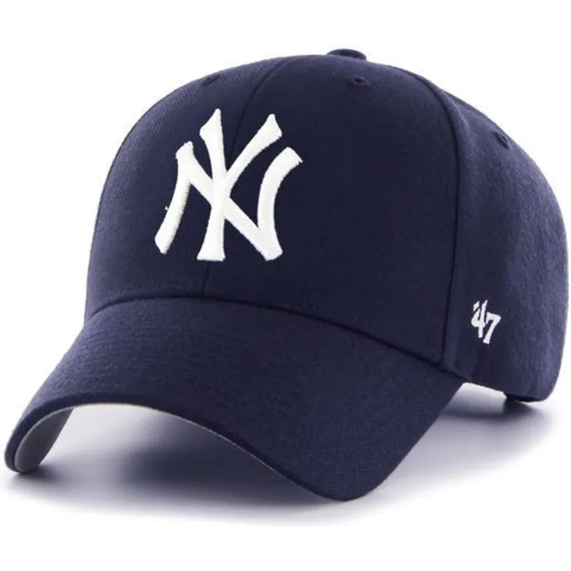 cappelli-curva-blu-marino-cinghia-regolabile-claro-dei-new-york-yankees-mlb-di-47-brand