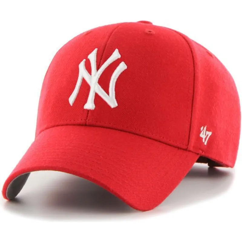 cappellino-curvo-rosso-dei-new-york-yankees-mlb-mvp-di-47-brand
