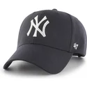 cappellino-curvo-blu-marino-snapback-dei-new-york-yankees-mlb-mvp-di-47-brand
