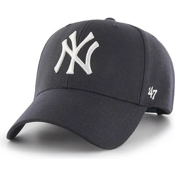 Wyginięta czapka ciemnoniebieska snapback New York Yankees MLB MVP 47 Brand