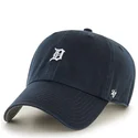 cappellino-curvo-blu-navy-con-mini-logo-dei-detroit-tigers-mlb-clean-up-di-47-brand