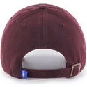 cappellino-curvo-granata-con-logo-nero-dei-los-angeles-dodgers-mlb-clean-up-di-47-brand