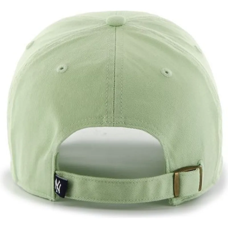 cappelli-curva-verde-cinghia-regolabile-claro-dei-new-york-yankees-mlb-di-47-brand