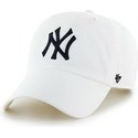 47-brand-curved-brim-new-york-yankees-mlb-clean-up-cap-weiss