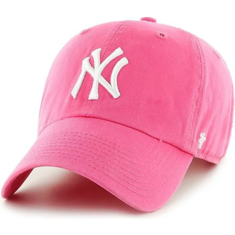 cappelli-curva-rosa-cinghia-regolabile-dei-new-york-yankees-mlb-di-47-brand
