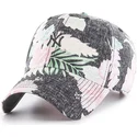 mutzen-gebogen-grau-verstellbares-band-estampado-floral-der-new-york-yankees-mlb-von-47-brand