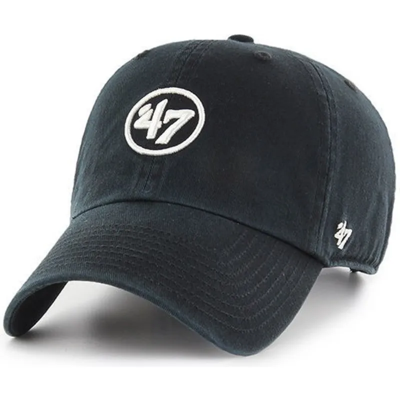 cappelli-curva-nero-cinghia-regolabile-di-47-brand