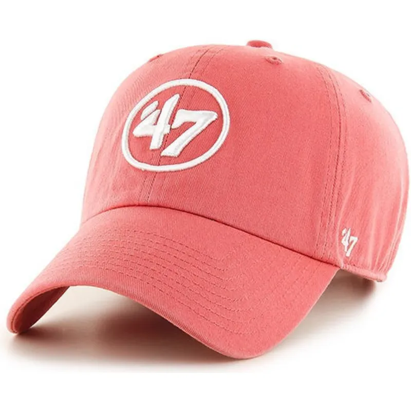cappelli-curva-rosso-cinghia-regolabile-di-47-brand