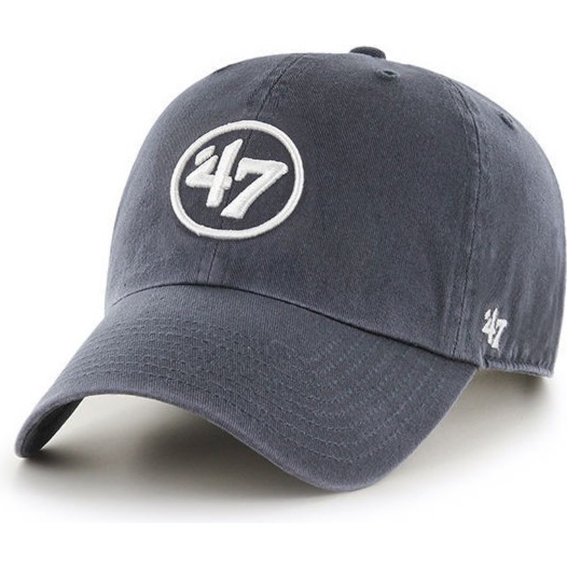 47-brand-curved-brim-47-logo-clean-up-cap-marineblau