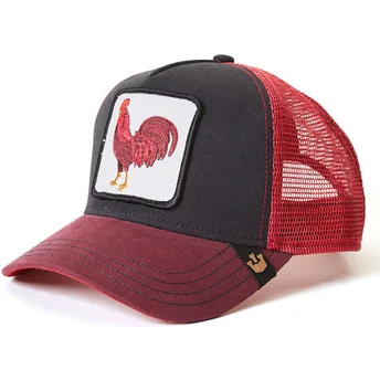 gorra-trucker-rossa-e-nera-gallo-barnyard-king-di-goorin-bros