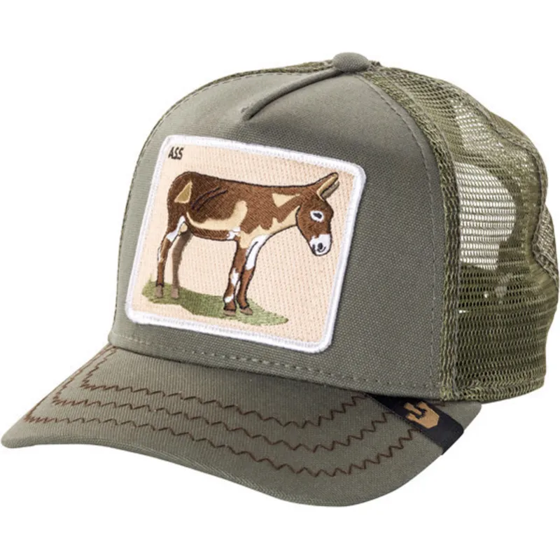 gorra-trucker-verde-burro-donkey-ass-di-goorin-bros